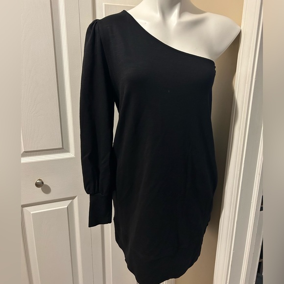 Free People Black One-Shoulder Dress, Size S - Picture 1 of 5
